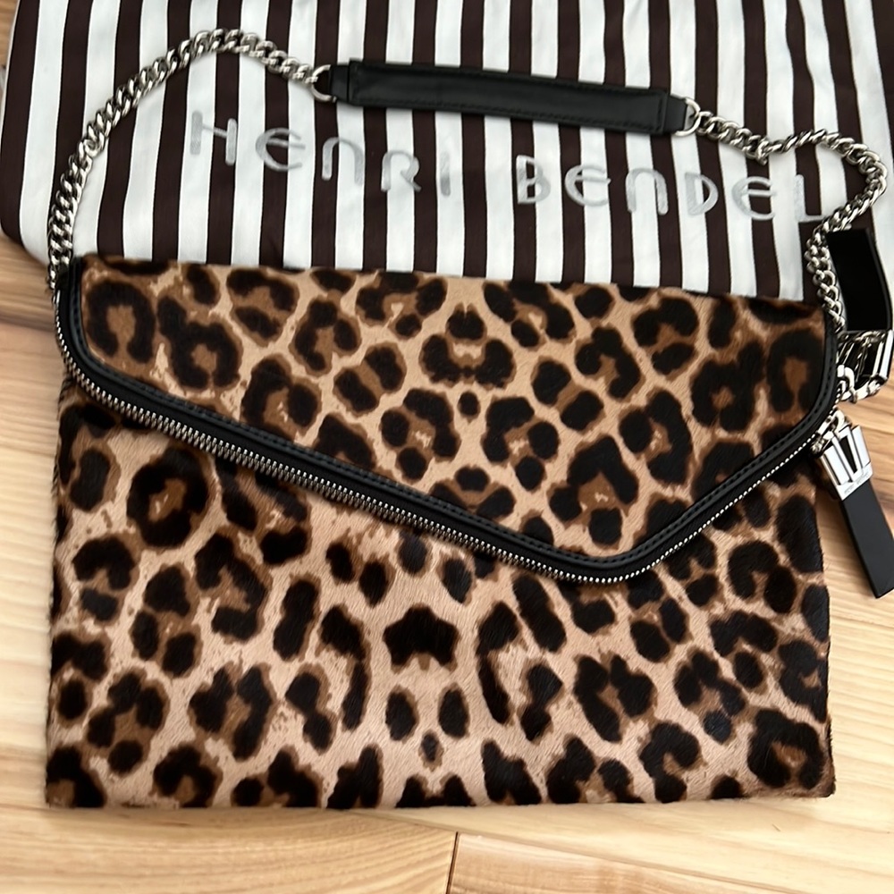 Henri Bendel haircalf clutch